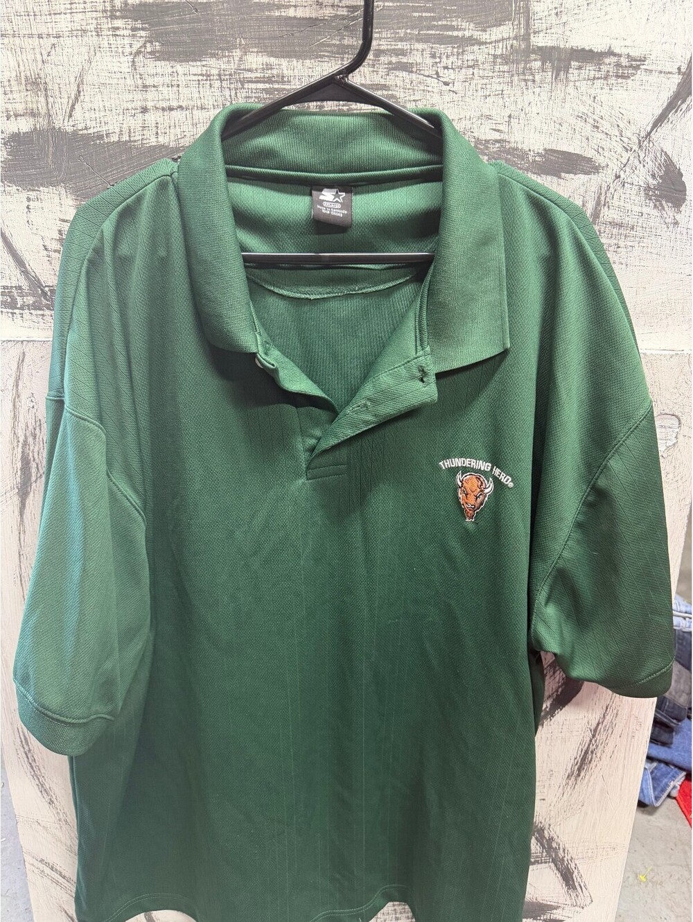 y2k marshall university thundering herd mens large starter polo